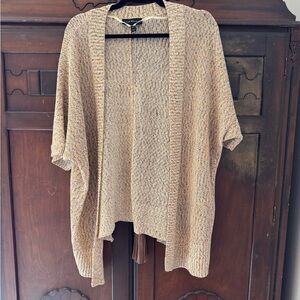 Lane Bryant Tan Knit Cardigan Sweater